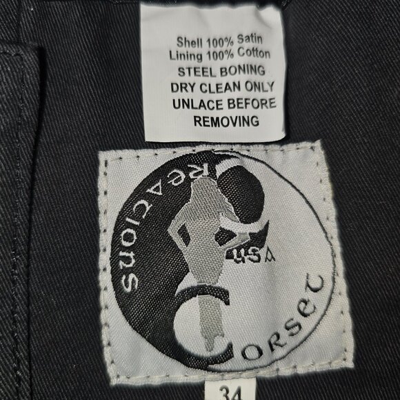 NWT Day of the DEAD Halloween Skull Corset 3XL - Picture 5 of 16